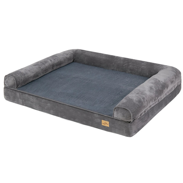 XXL Orthopedic Dog Bed – Cozy Bolster with Washable Cover
