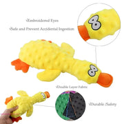 Plush Duck Squeaky Toy – Soft Chew for Small Dogs & Puppies