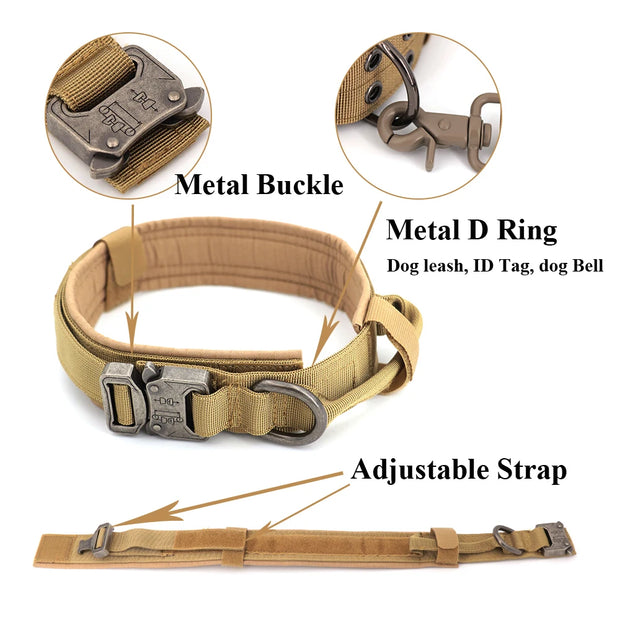 Adjustable Dog Harness with Molle Pouches – Ideal for German Shepherd & Malinois