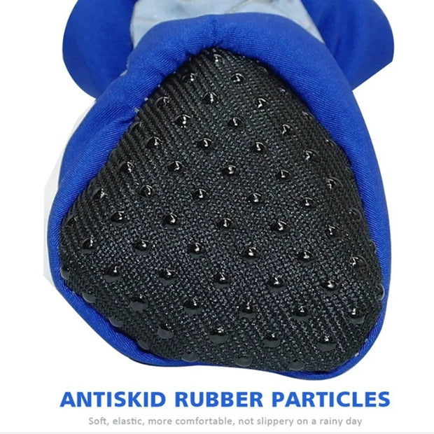 4pcs Waterproof Pet Boots – Soft, Anti-Slip Rain Shoes for Dogs & Cats