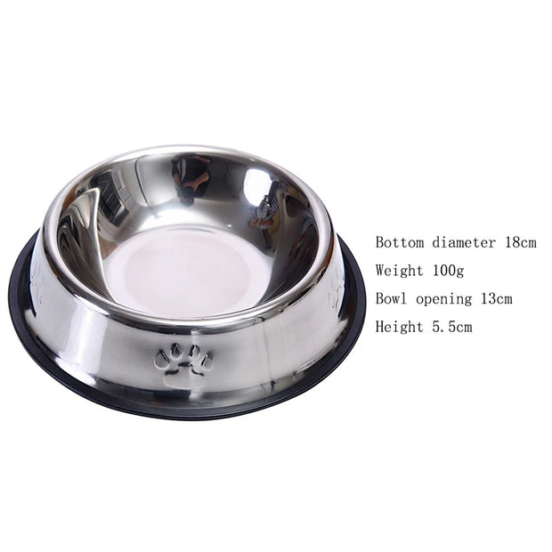Stainless Steel Pet Bowl Set – Feeder, Water Bottle & Food Storage