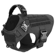 Adjustable Dog Harness with Molle Pouches – Ideal for German Shepherd & Malinois