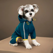 Waterproof Dog Raincoat – PU Hooded Jacket for Small & Medium Pets