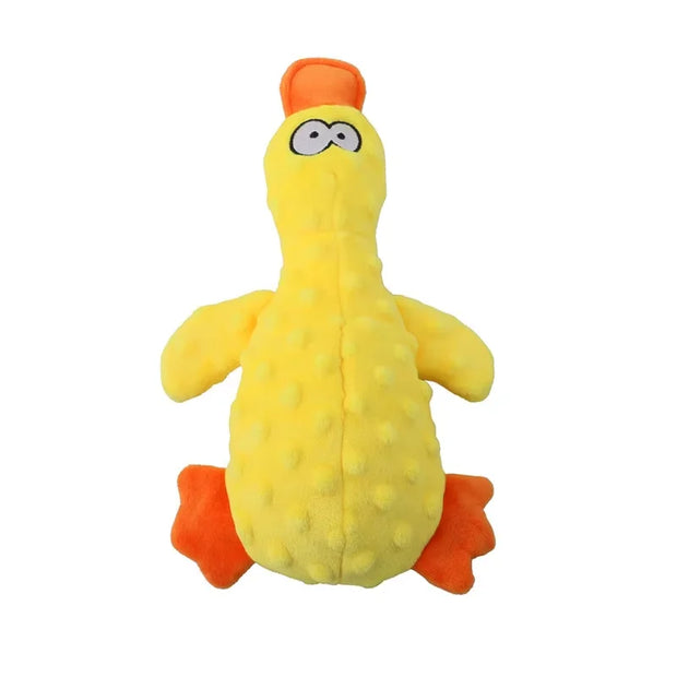 Plush Duck Squeaky Toy – Soft Chew for Small Dogs & Puppies