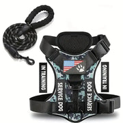 No-Pull Reflective Dog Harness & Leash Set – Escape-Proof Desig