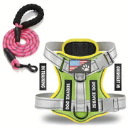 No-Pull Reflective Dog Harness & Leash Set – Escape-Proof Desig