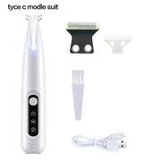 Waterproof Dog Paw Trimmer – LED Light & Display, Wide Blade