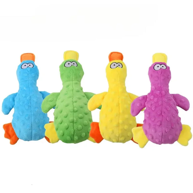 Plush Duck Squeaky Toy – Soft Chew for Small Dogs & Puppies