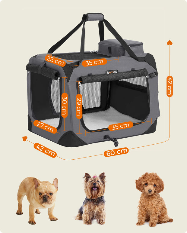 Foldable Dog Travel Crate – Compact & Portable