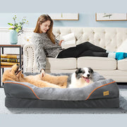 Large Dog Bed – Soft, Anti-Allergy Fleece with Washable Waterproof Cover