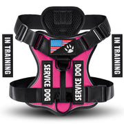 Reflective Service Dog Harness – Adjustable with 5 Patch Set
