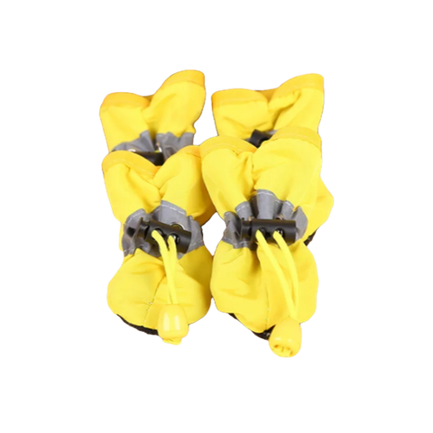 4pcs Waterproof Pet Boots – Soft, Anti-Slip Rain Shoes for Dogs & Cats