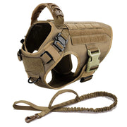 Adjustable Dog Harness with Molle Pouches – Ideal for German Shepherd & Malinois