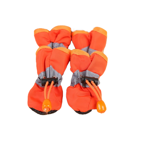 4pcs Waterproof Pet Boots – Soft, Anti-Slip Rain Shoes for Dogs & Cats