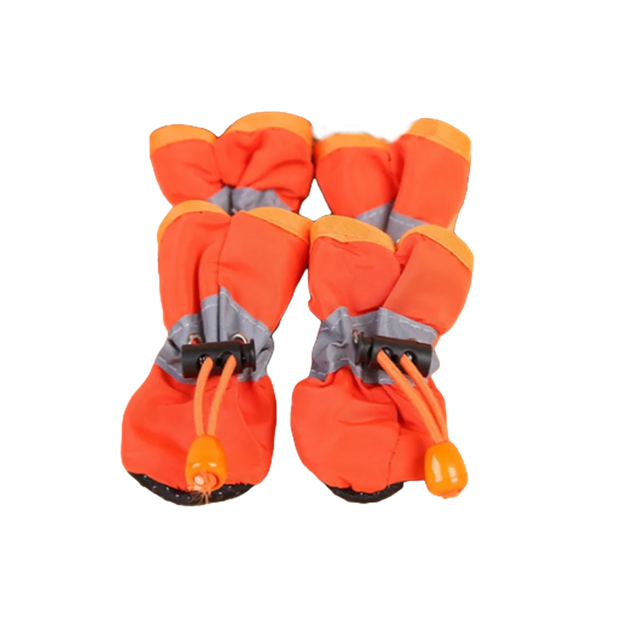 4pcs Waterproof Pet Boots – Soft, Anti-Slip Rain Shoes for Dogs & Cats
