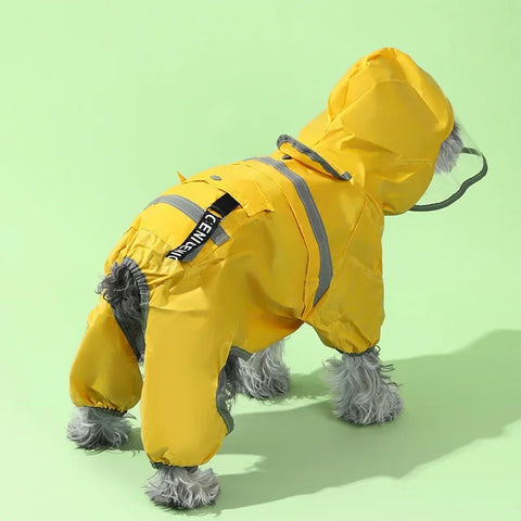 Large Dog Raincoat – Waterproof, Reflective & UV-Resistant with Hood