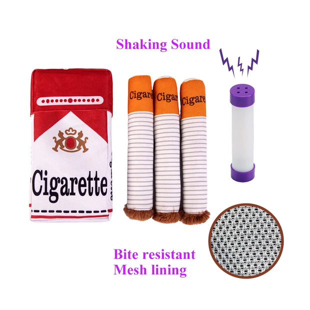 ChewCigar Plush Toy – Fun Squeaky Bite for Dogs