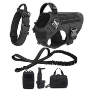 Adjustable Dog Harness with Molle Pouches – Ideal for German Shepherd & Malinois