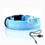 LED Dog Collar Light – Anti-Lost Night Glow with USB/Battery Option