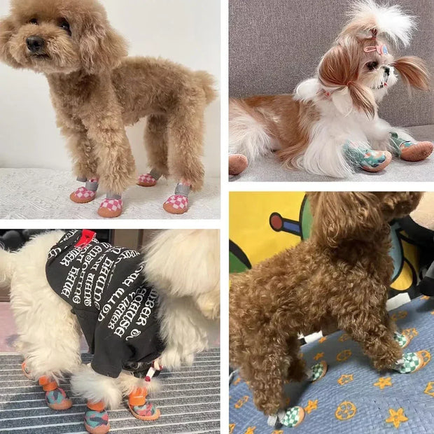 Breathable Mesh Dog Shoes – Anti-Slip Puppy Booties for Hot Pavement
