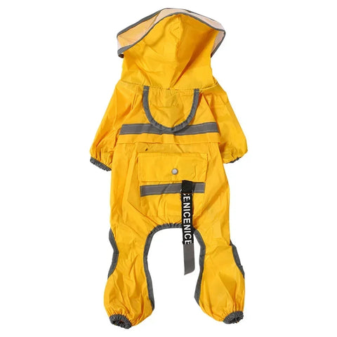 Large Dog Raincoat – Waterproof, Reflective & UV-Resistant with Hood