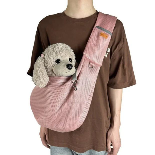 Comfortable Pet Sling Bag – Portable Crossbody Carrier for Dogs & Cats