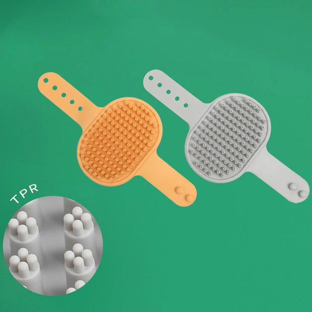 Pet Grooming Glove – Deshedding & Bath Brush for Dogs & Cats