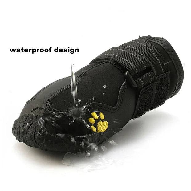 Waterproof Dog Boots – Anti-Slip & Reflective Paw Protectors (4pcs)