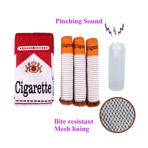 ChewCigar Plush Toy – Fun Squeaky Bite for Dogs