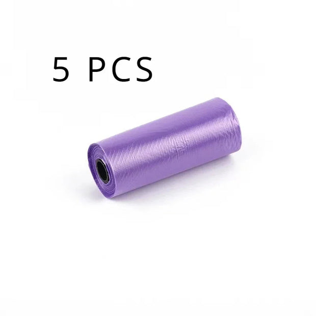 5-Pack Eco-Friendly Dog Poop Bags – Leak-Proof & Durable