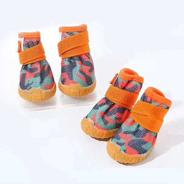 Breathable Mesh Dog Shoes – Anti-Slip Puppy Booties for Hot Pavement