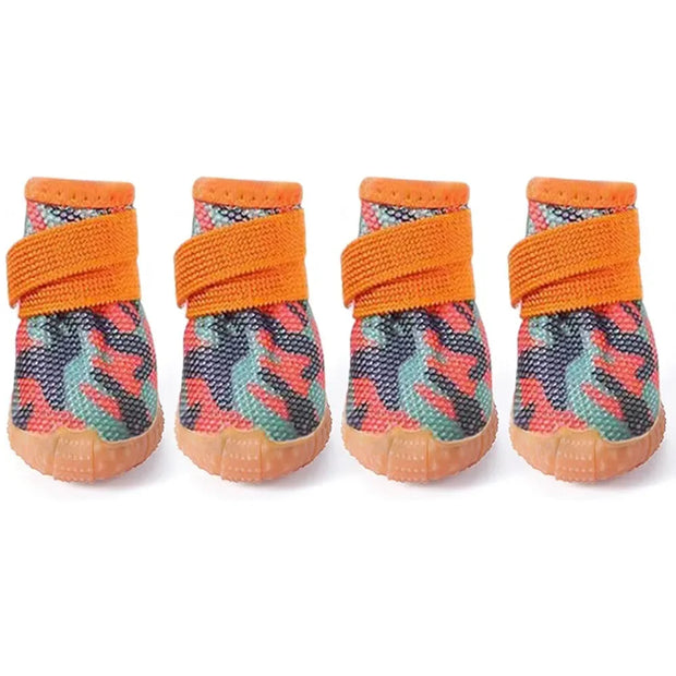Breathable Mesh Dog Shoes – Anti-Slip Puppy Booties for Hot Pavement