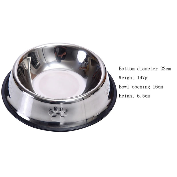 Stainless Steel Pet Bowl Set – Feeder, Water Bottle & Food Storage