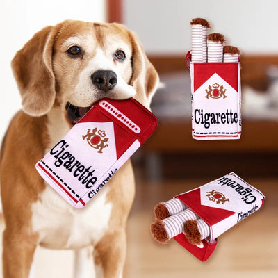ChewCigar Plush Toy – Fun Squeaky Bite for Dogs