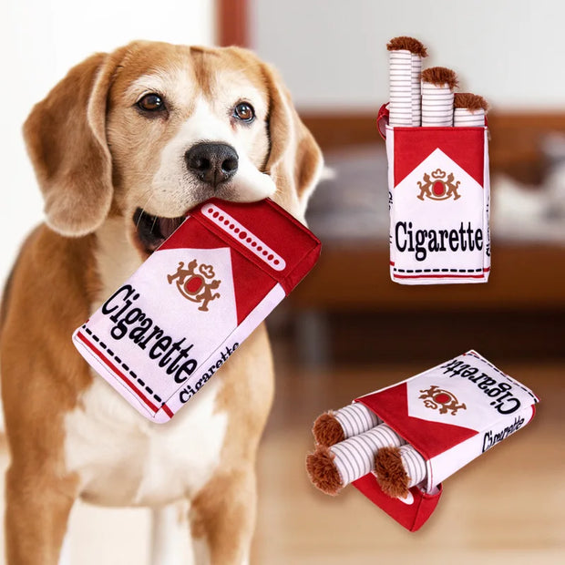 ChewCigar Plush Toy – Fun Squeaky Bite for Dogs