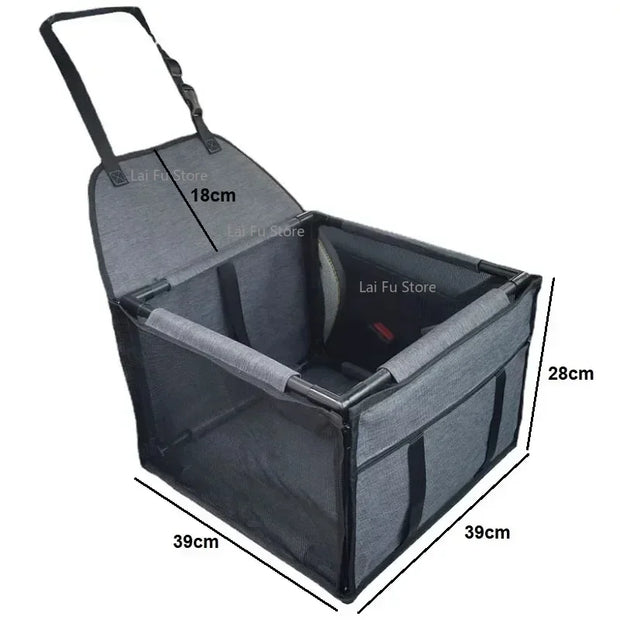 Waterproof Pet Car Seat Hammock – Carrier Basket for Small & Medium Dogs