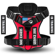 Reflective Service Dog Harness – Adjustable with 5 Patch Set