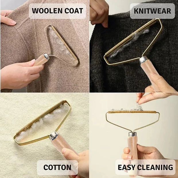 Manual Lint & Pet Hair Remover – Portable Fabric Brush Tool