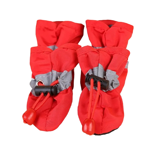 4pcs Waterproof Pet Boots – Soft, Anti-Slip Rain Shoes for Dogs & Cats