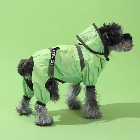 Large Dog Raincoat – Waterproof, Reflective & UV-Resistant with Hood
