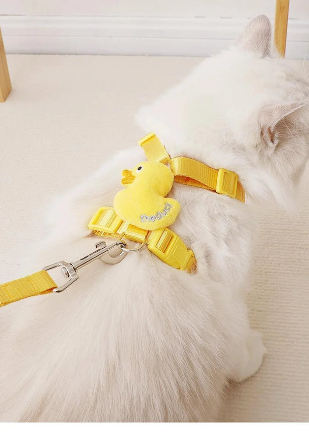 Cartoon Duck Pet Vest Set – Walk in Style!