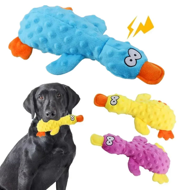 Plush Duck Squeaky Toy – Soft Chew for Small Dogs & Puppies