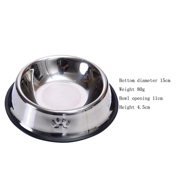 Stainless Steel Pet Bowl Set – Feeder, Water Bottle & Food Storage
