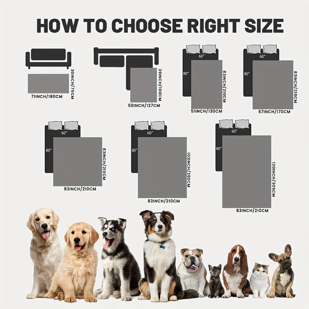 Anti-Leak Non-Slip Dog Bed Cover – Sofa & Car Protector