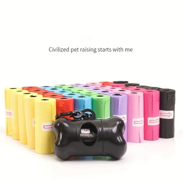 5-Pack Eco-Friendly Dog Poop Bags – Leak-Proof & Durable