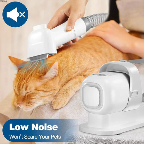 Pet Grooming Vacuum Kit – 2.3L Hair Collector & Brush