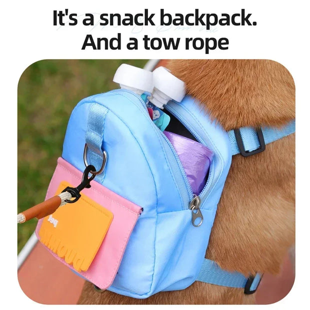 Pet Travel Backpack & Treat Pouch – Portable Training Waist Bag