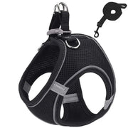 Reflective Dog Harness & Leash Set – Adjustable for Small Dogs & Cats