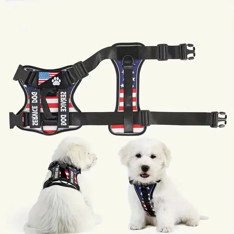 No-Pull Reflective Dog Harness & Leash Set – Escape-Proof Desig
