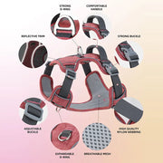 Reflective Mesh Dog Harness – Adjustable & Comfy Control